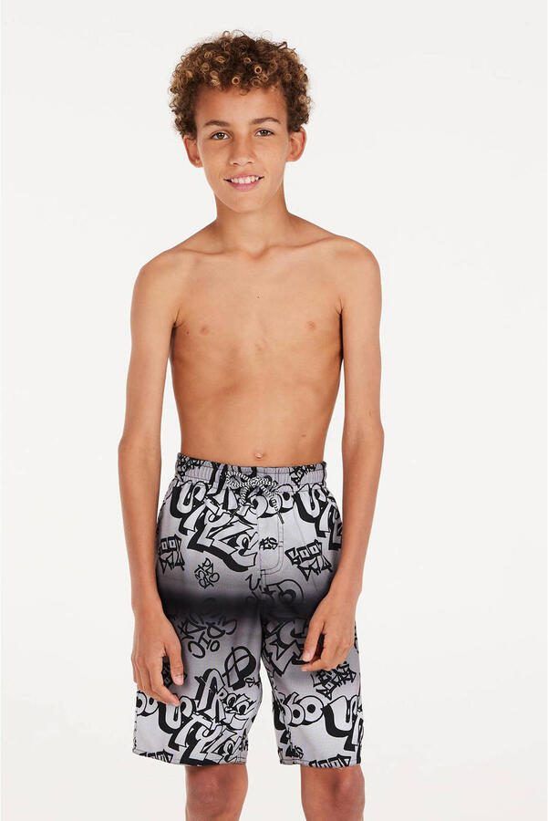 Protest zwemshort PRTNIO JR grijs Jongens Polyester All over print 176 - Foto 3