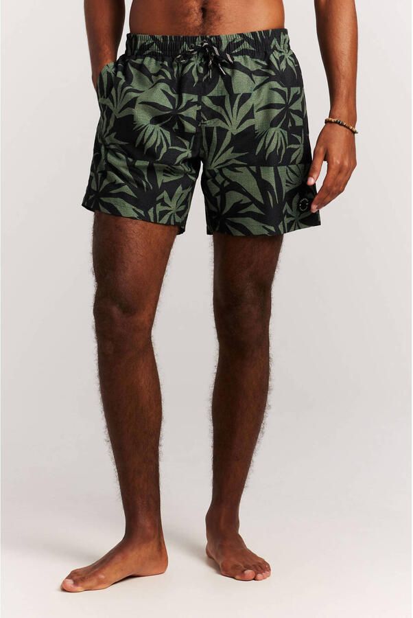 Protest zwemshort PRTPANTHER zwart groen