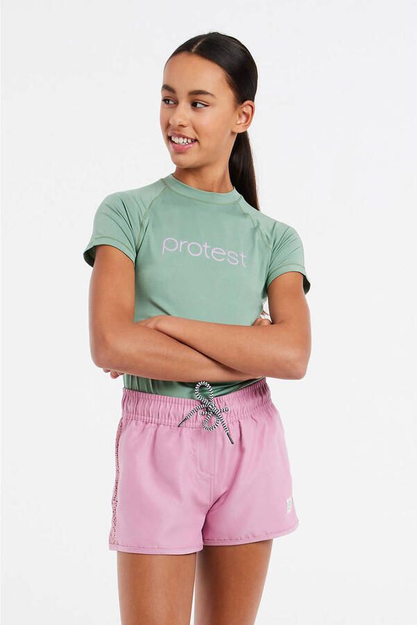 Protest zwemshort PRTTAYLOR JR roze Meisjes Polyester Effen 104 - Foto 3