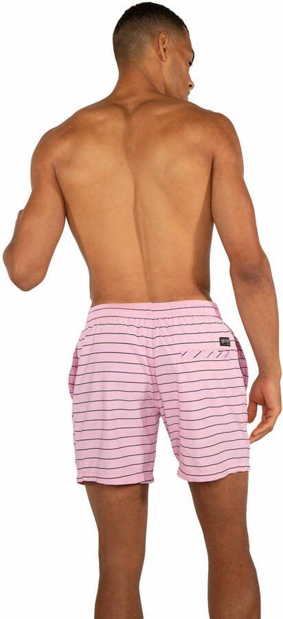 Protest gestreepte zwemshort Sharif roze - Foto 3