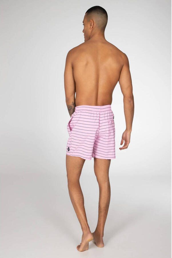 Protest gestreepte zwemshort Sharif roze - Foto 2