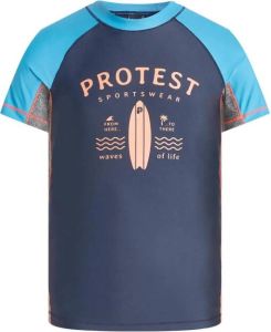 Protest UV T-shirt PRTAKINO JR donkerblauw