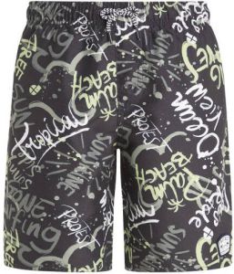 Protest zwemshort PRTBART JR zwart lime wit
