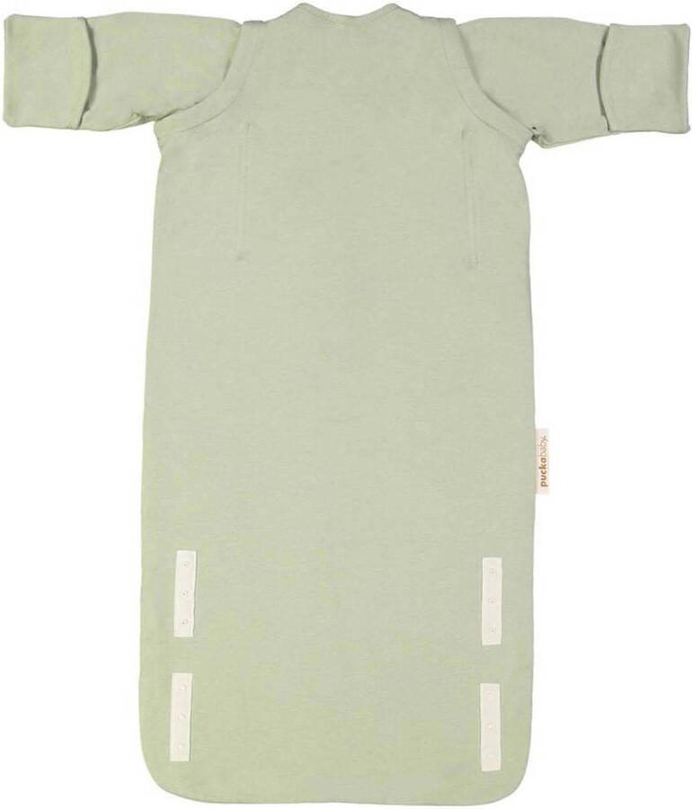 Puckababy Bag baby slaapzak 0-6 mnd Olive Babyslaapzak Groen Effen - Foto 3