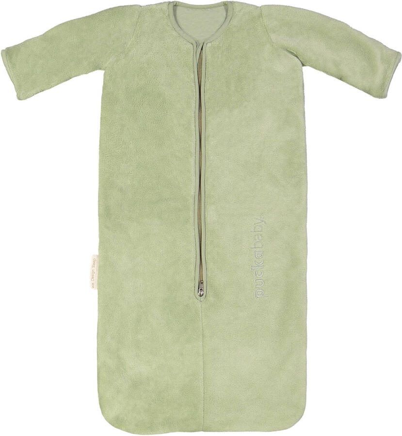 Puckababy Bag baby slaapzak Teddy Olive Babyslaapzak Groen Effen