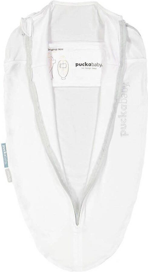 Puckababy The Original inbakerslaapzak 3-6 mnd Tencel White Inbakerdoek Wit - Foto 3