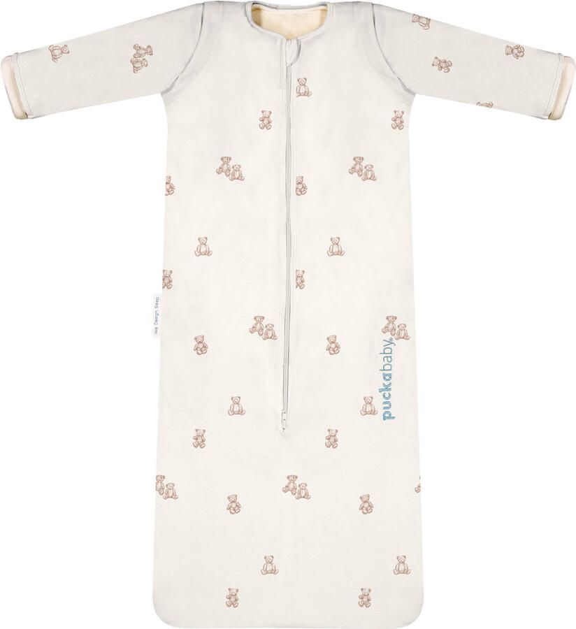Puckababy The Bag 4-seizoenen slaapzak 6 mnd- 2 5 jr Ecru Teddy bear