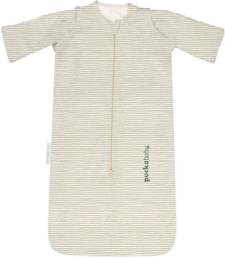 Puckababy The Bag New Born slaapzak Green Stripes 0-6 mnd