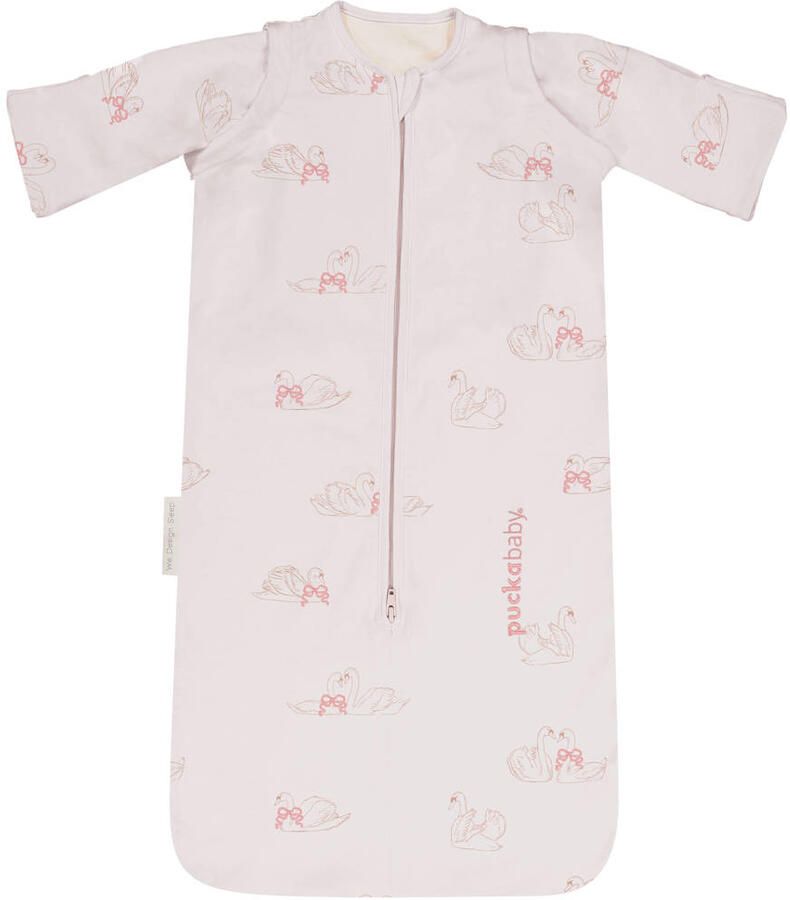 Puckababy The Bag Newborn baby slaapzak 0-6 mnd Light rosé Swans