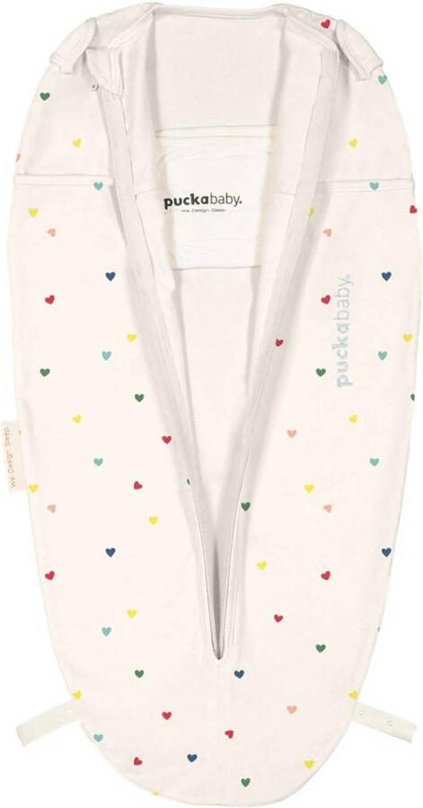 Puckababy The Original Mini inbakerslaapzak Hearts Confetti 3-6 mnd Inbakerdoek Ecru - Foto 3