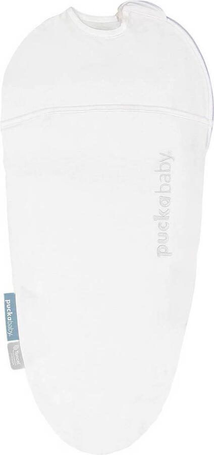 Puckababy The Original Piep inbakerslaapzak 0-3 mnd Tencel White Inbakerdoek Wit