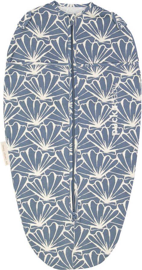 Puckababy The Original Mini inbakerdoek 3-6 mnd Seashell Denim Blauw All over print