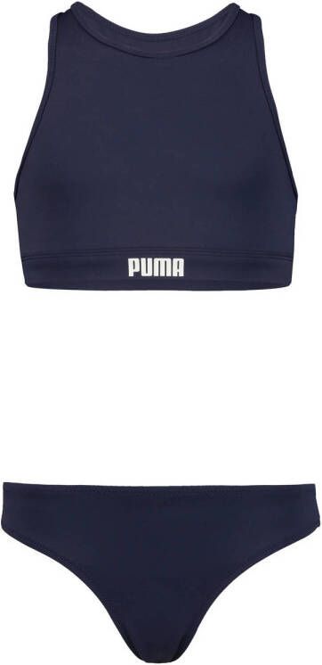 Puma crop bikini donkerblauw Meisjes Polyamide Effen 116