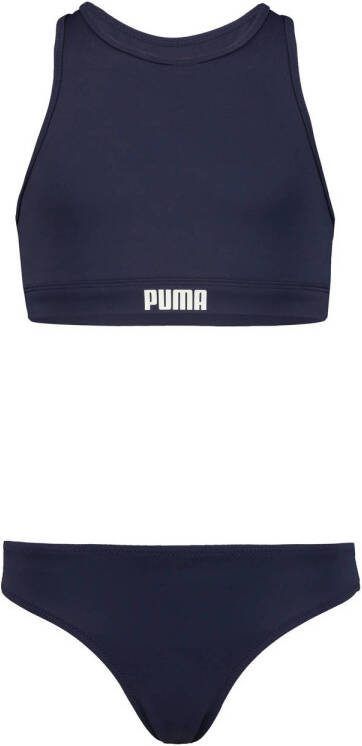 Puma crop bikini donkerblauw Meisjes Polyamide Effen 128