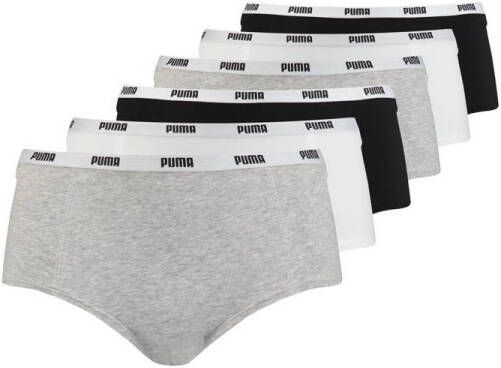 Puma Heupslip met elastische band met label in een set van 6 stuks