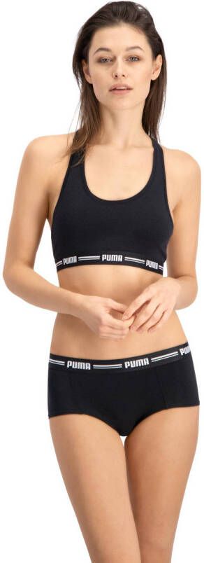 PUMA Sportbustier WOMEN RACER BACK TOP 1P HANG Racerback-rug logo-onderborstband zonder beugel elastisch
