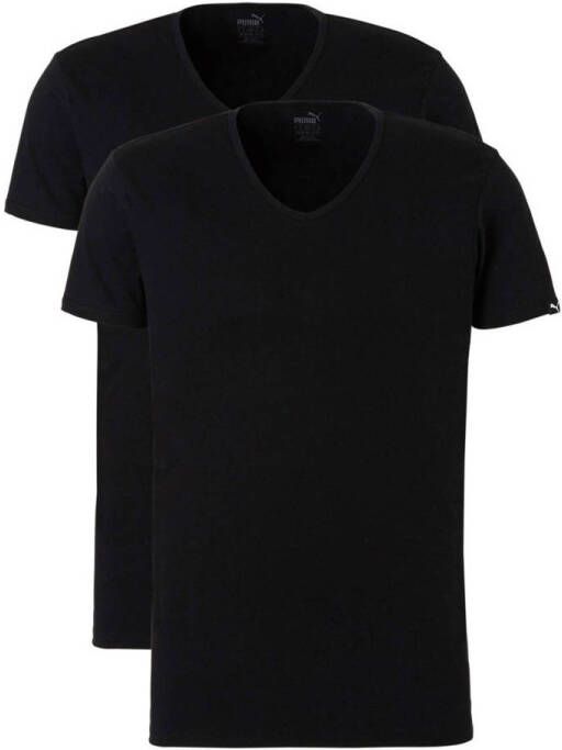 PUMA T-shirt BASIC 2P V-NECK TEE (Set van 2)