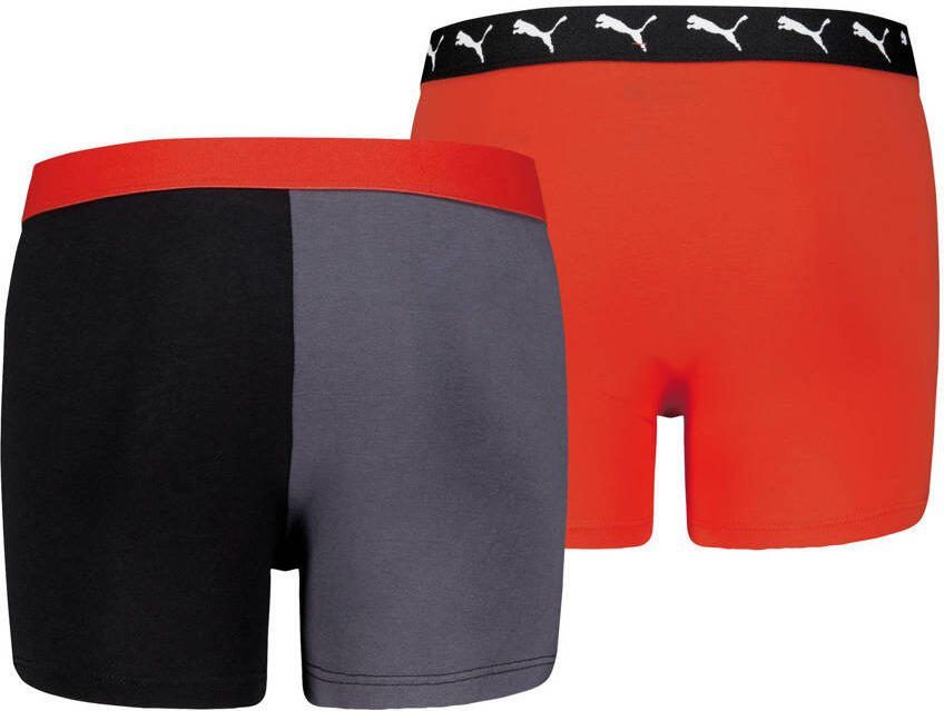 Puma boxershort- set van 2 rood zwart - Foto 2