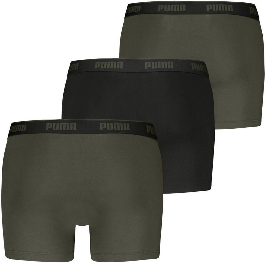 PUMA Boxershort MEN EVERYDAY BASIC BOXERS 3P Comfortabele elastische logotailleband (Set van 3)