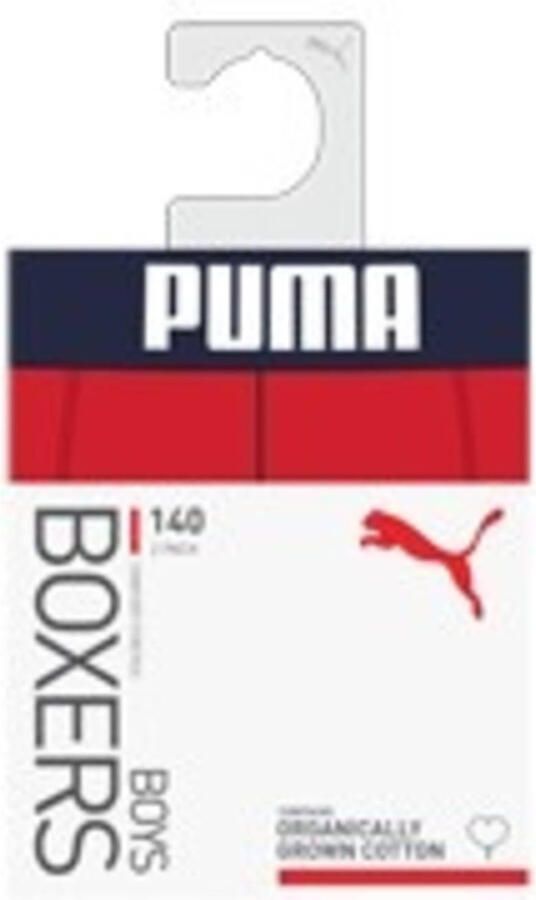 PUMA Boxershort BOYS EVERYDAY BASIC BOXERS 2P Comfortabele logotailleband zonder opening (Set van 2)