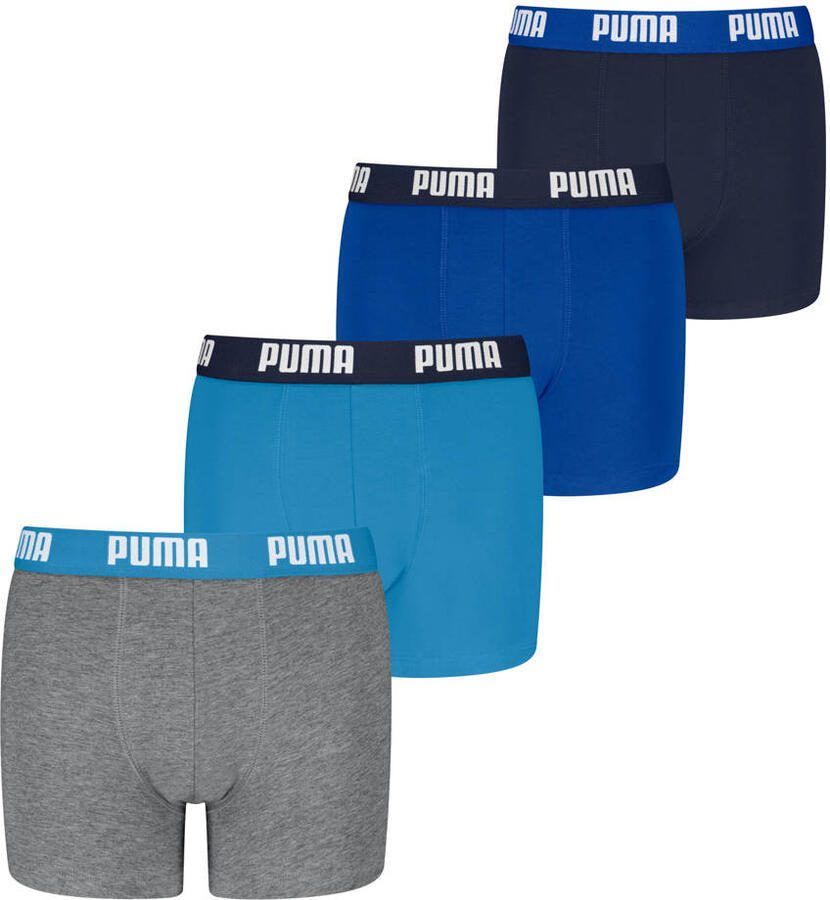 Puma boxershorts grijs blauw (set van 4)