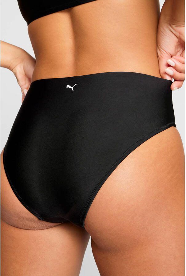 Puma high waist bikinibroekje met logo zwart - Foto 2