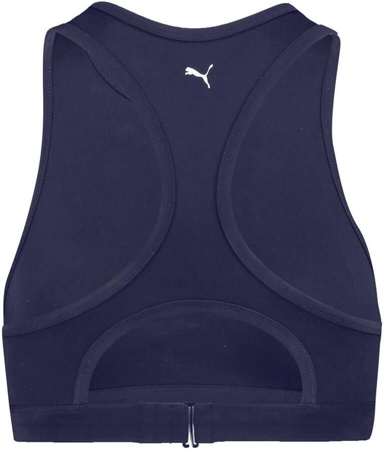 Puma niet-voorgevormde crop bikinitop donkerblauw