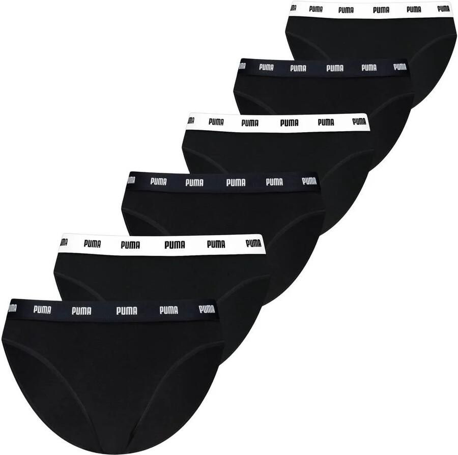 Puma slips zwart (set van 6)