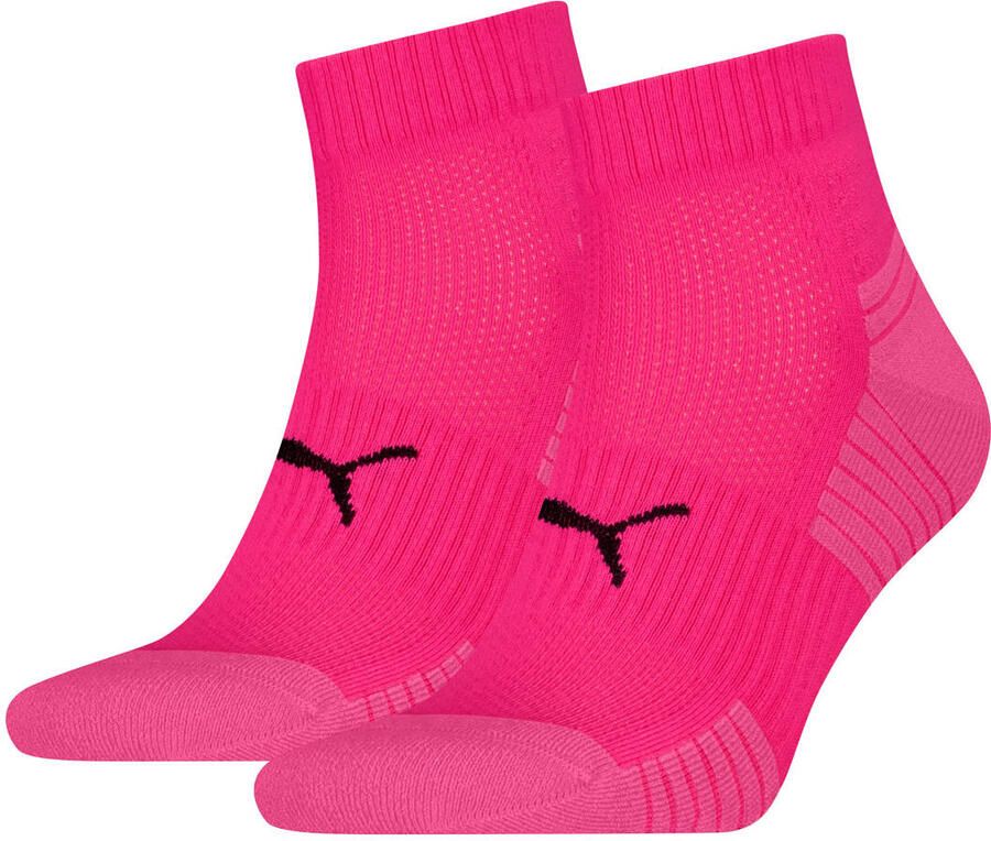 PUMA Korte sokken UNISEX SPORT CUSHIONED QUARTER 2P Ribboorden geoptimaliseerde demping voor extra comfort (2 paar) - Foto 2
