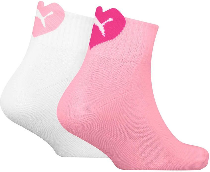 Puma sokken roze wit (set van 2) - Foto 2