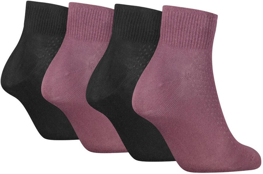 Puma sokken set van 4 zwart roze - Foto 2
