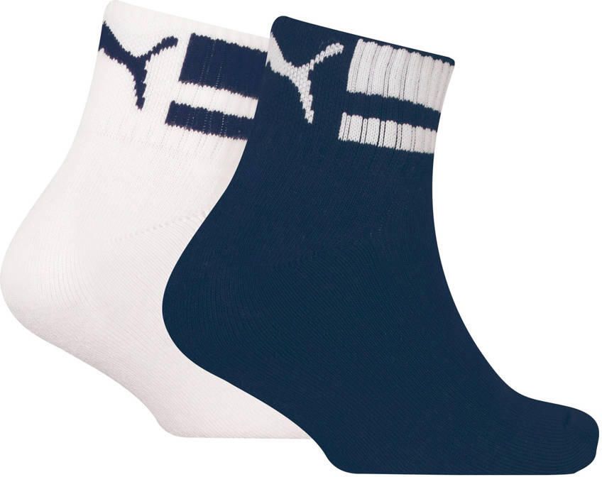PUMA Korte sokken Clyde Junior met gestreepte boorden (2 paar)