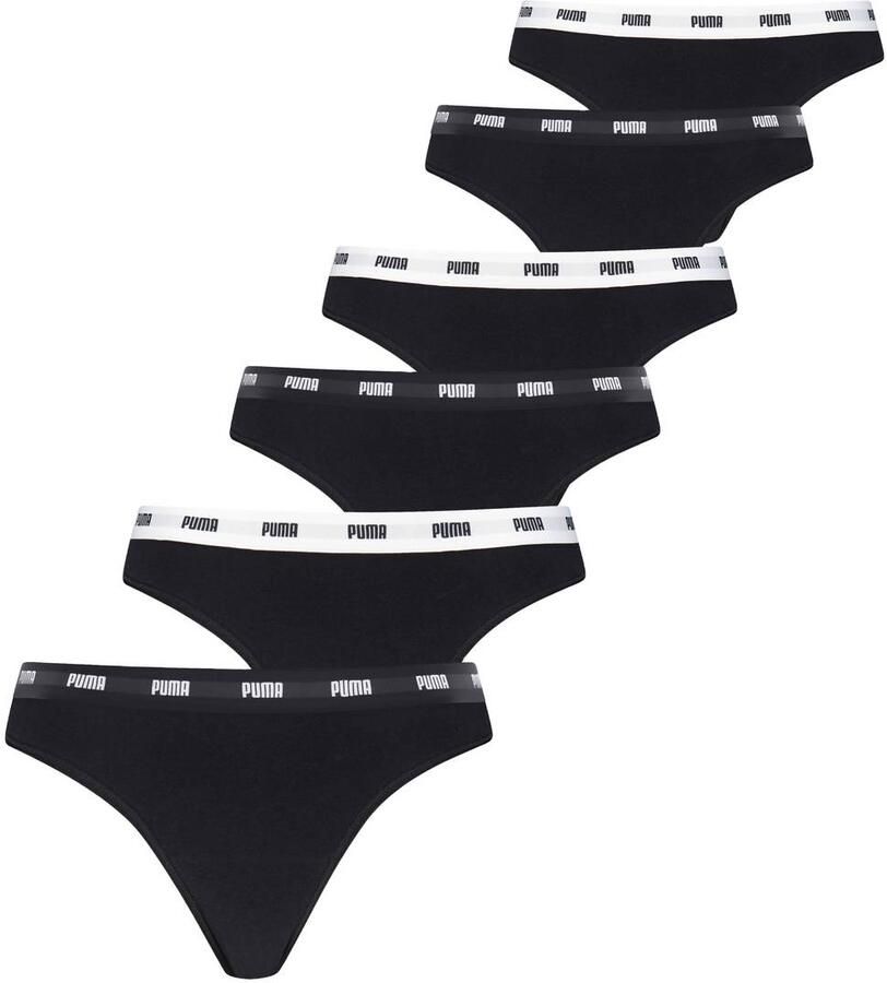 Puma strings zwart (set van 6)