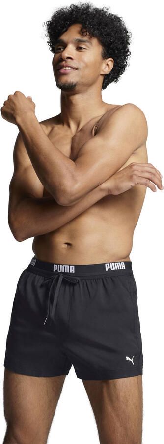 PUMA Zwemshort SWIM MEN LOGO SHORT LENGTH SWIM SHORTS Zijzakken achterzak met ritssluiting trekkoord - Foto 2