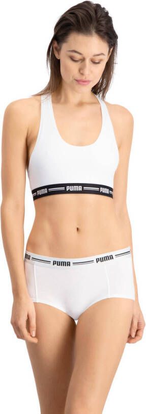 PUMA Hipster WOMEN MINI SHORT 2P PACK met opvallende logo-tailleband (2 stuks Set van 2)