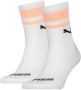 Puma sokken met logo set van 2 wit zalmroze - Thumbnail 1