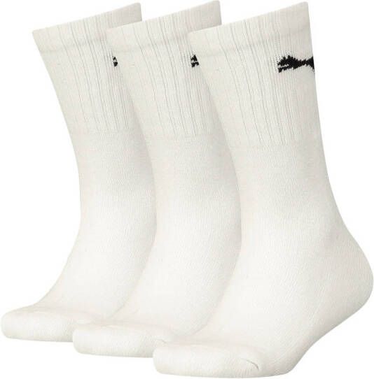 Puma sokken met logo set van 3 wit