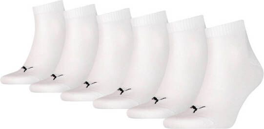 Puma sokken met logo set van 6 wit
