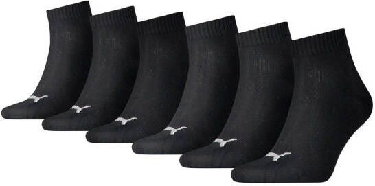 Puma sokken met logo set van 6 zwart