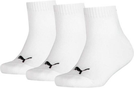 Puma sokken set van 3 wit Katoen Logo 31-34