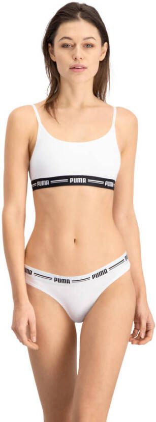 PUMA String WOMEN STRING 2P PACK met smalle elastische logo-tailleband (Set van 2)