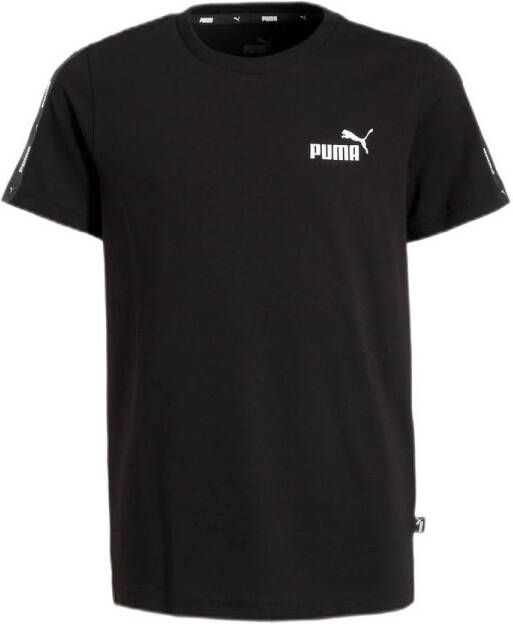 Puma Essentialsentials+ Tape Zwart T-shirt