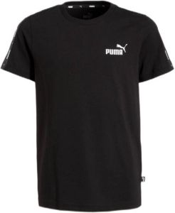 Puma essentials+ tape shirt zwart kinderen