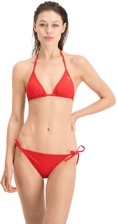 Puma voorgevormde triangel bikinitop rood