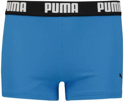 Puma zwemboxer blauw Jongens Polyamide Logo 140 | Zwemboxer van