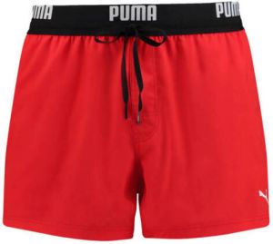 Puma Logo -zwemshort Rood Heren