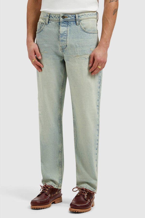 Pure Path Aiden loose fit jeans denim blue green