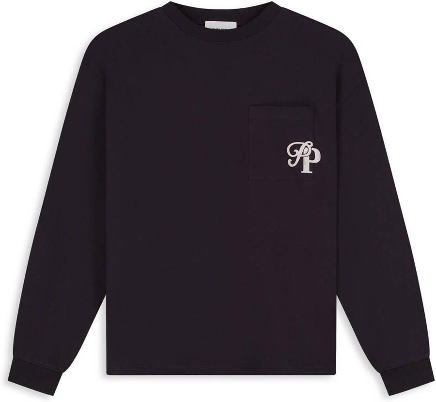Pure Path boxy longsleeve donkerbruin