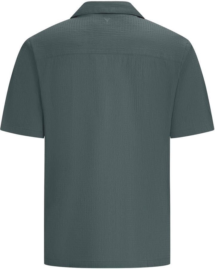PURE PATH Heren Overhemden Regular Fit Shortsleeve Shirts Groen - Foto 5