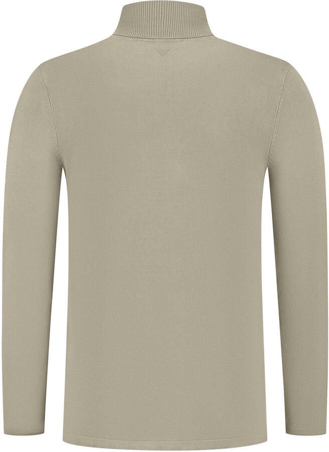 PURE PATH Heren Truien & Vesten Essential Knit Turtleneck Sweater Taupe